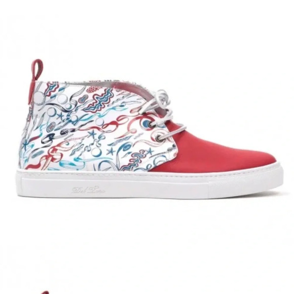 RARE Del Toro x Pepsi Live For Now Red and White Chukka Sneaker Size 11 - Picture 2 of 9